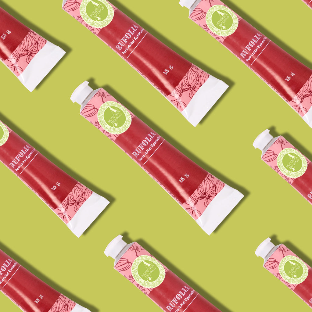 Rufolia Periorbital Eyemulsion - Brighten, Soothe and Firm Under-Eyes with Manjistha, Aloe Vera, Niacinamide and Hyaluronic Acid