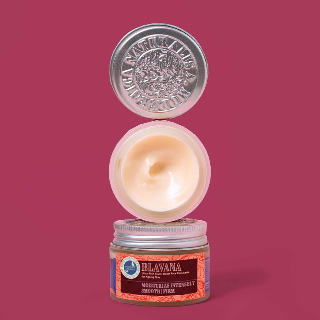 Blavana Anti-Aging Face Cream with Black Dal, Manjistha, Aloe Vera and Almond Oil