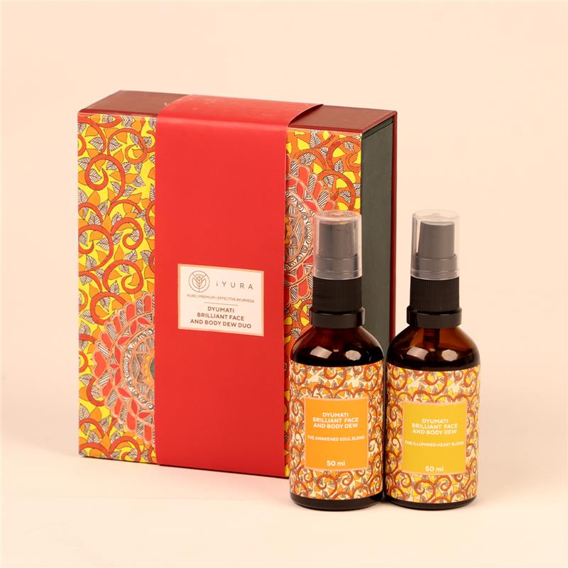 Dyumati Brilliant Face and Body Dew Duo- The Awakened Soul Blend & The Illuminated Heart Blend