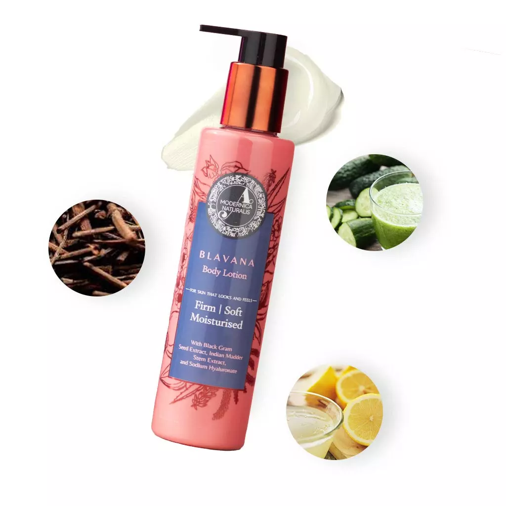 Blavana Body Lotion - Hydrateert, verzacht en verstevigt droge, rijpere en craquelé huid - Revolutionaire formule met zwarte gram - Beste bodylotion voor de rijpere huid - Met klinisch bewezen ingrediënten