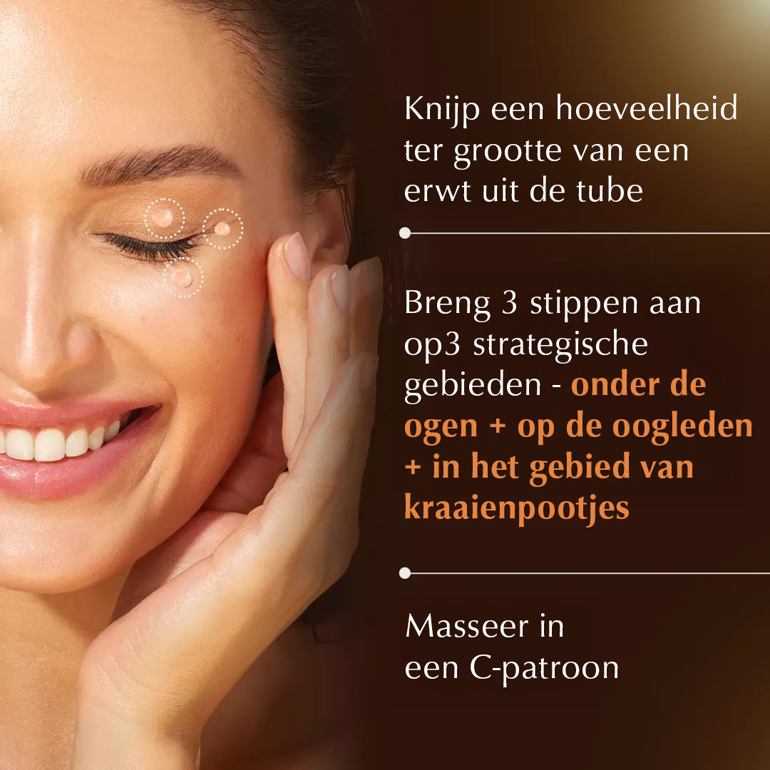 Rufolia PRO Periorbital Eyemulsion – Eye Contour Cream - Verheldert, verstevigt en hydrateert de huid onder de ogen - Nieuwe formule met manjistha, aloë vera, lotus en niacinamide – De beste crème voor onder de ogen - Met klinisch geteste ingrediënten