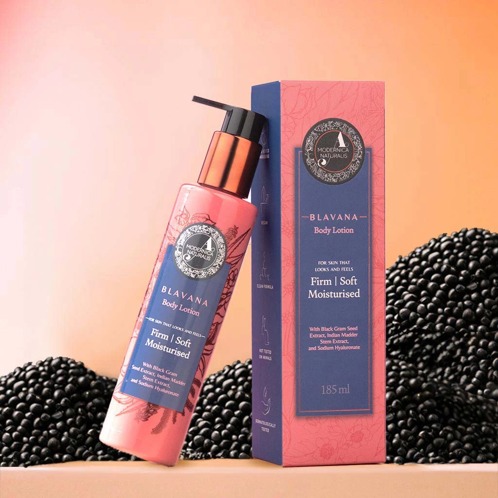Blavana Body Lotion - Hydrateert, verzacht en verstevigt droge, rijpere en craquelé huid - Revolutionaire formule met zwarte gram - Beste bodylotion voor de rijpere huid - Met klinisch bewezen ingrediënten