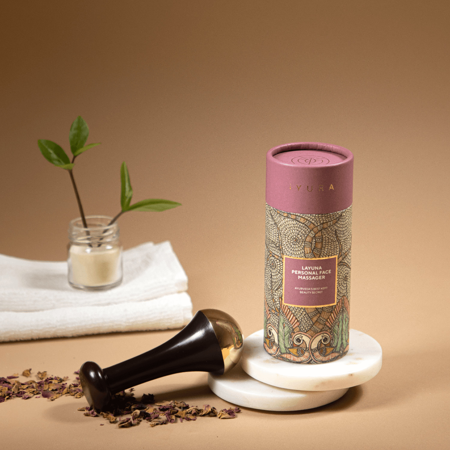 Layuna Persoonlijke Gezichtsmassager- Ayurveda's best bewaarde schoonheidsgeheim