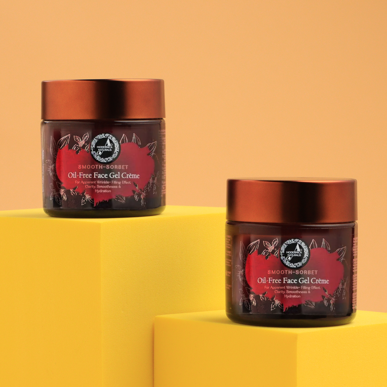 Smooth-Sorbet | Olievrije Gezichtsgelcrème | Voor zichtbaar rimpelvullend effect, helderheid, gladheid & hydratatie - set van 2